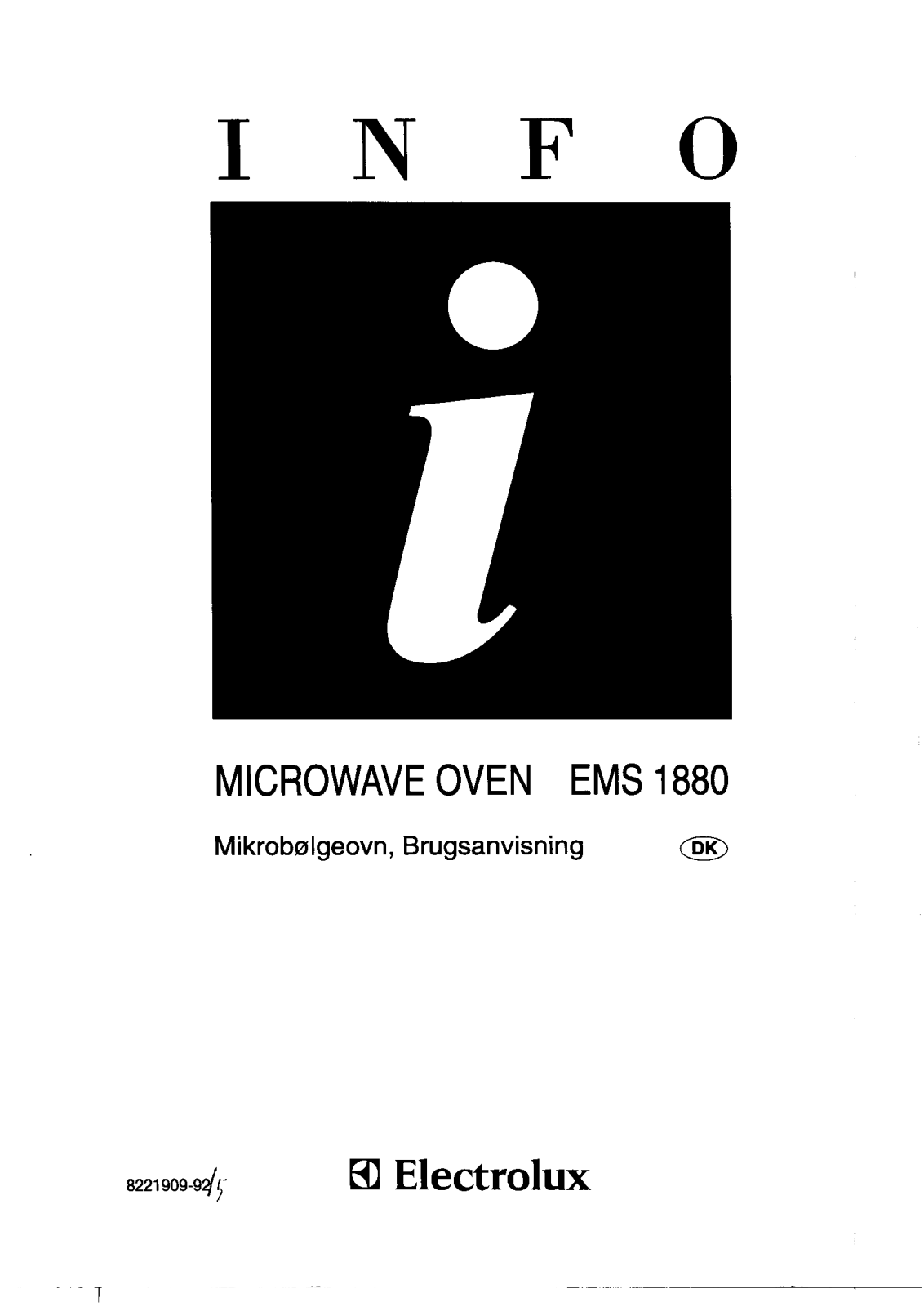 AEG EMS1880 User Manual