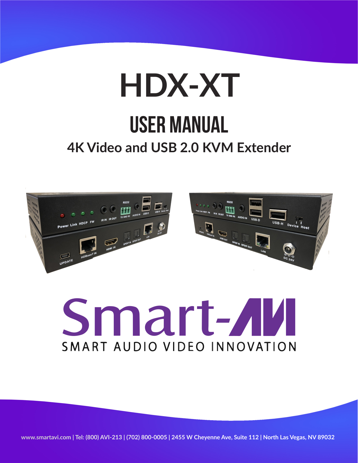 SMART-AVI HDX-XT User Manual