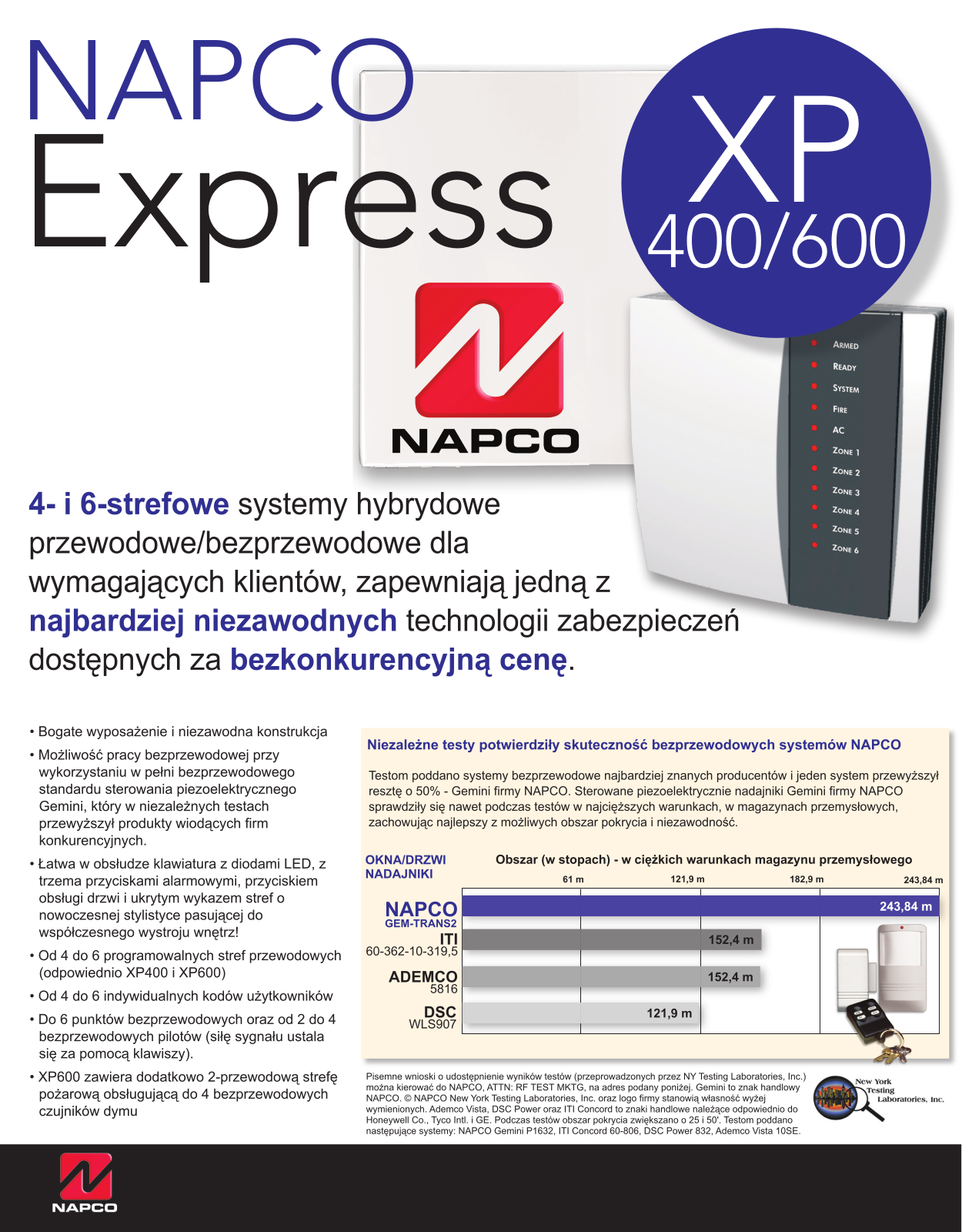 Napco XP-400, XP-600 User Manual