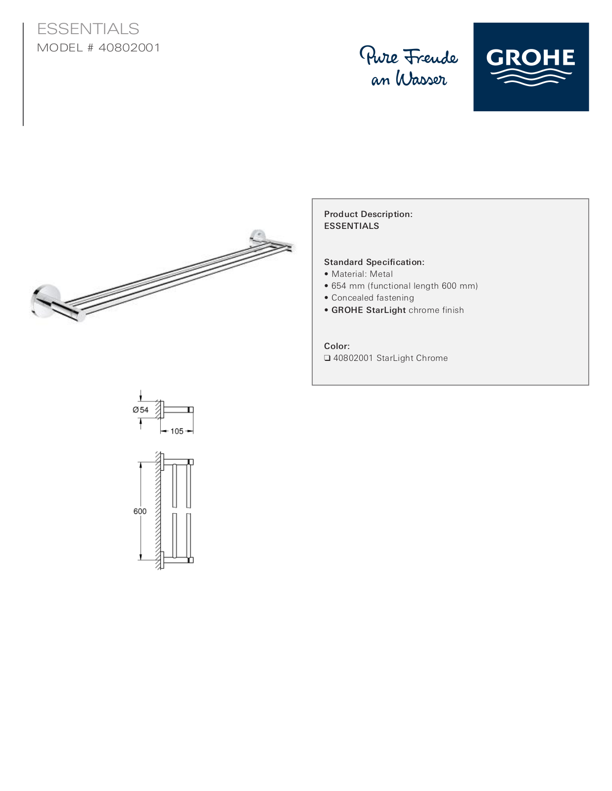 GROHE GRH5392 Specifications - ManualMachine.com
