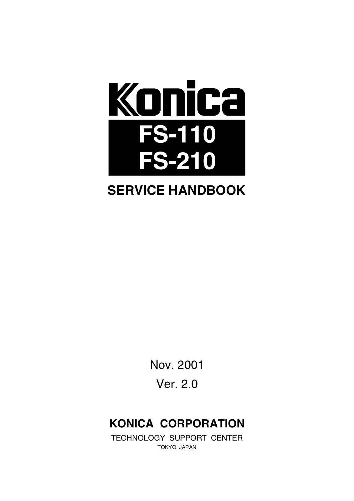 Konica 7155-65 Service Manual fs110