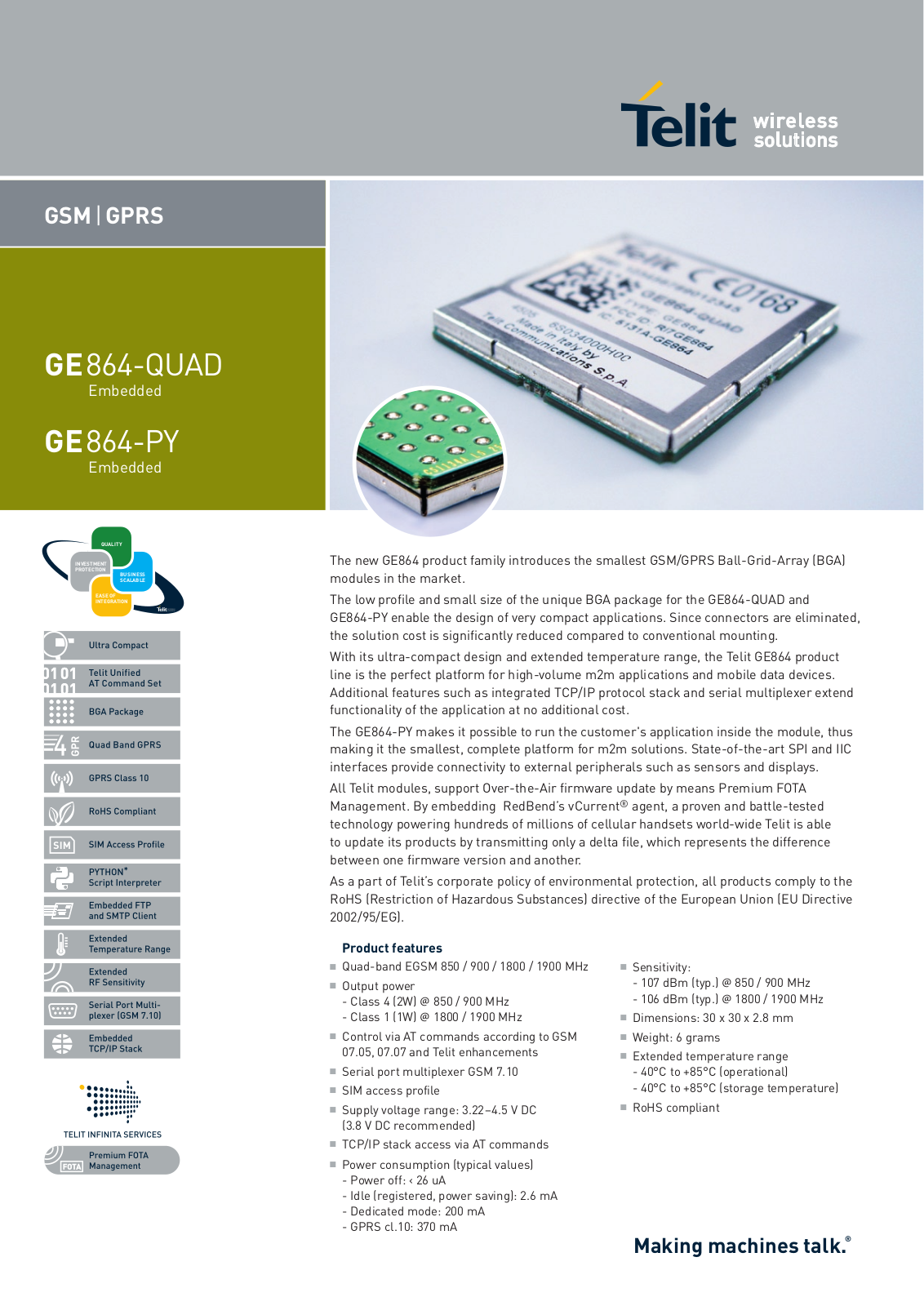 Telit GE864-QUAD, GE864-PY User Manual