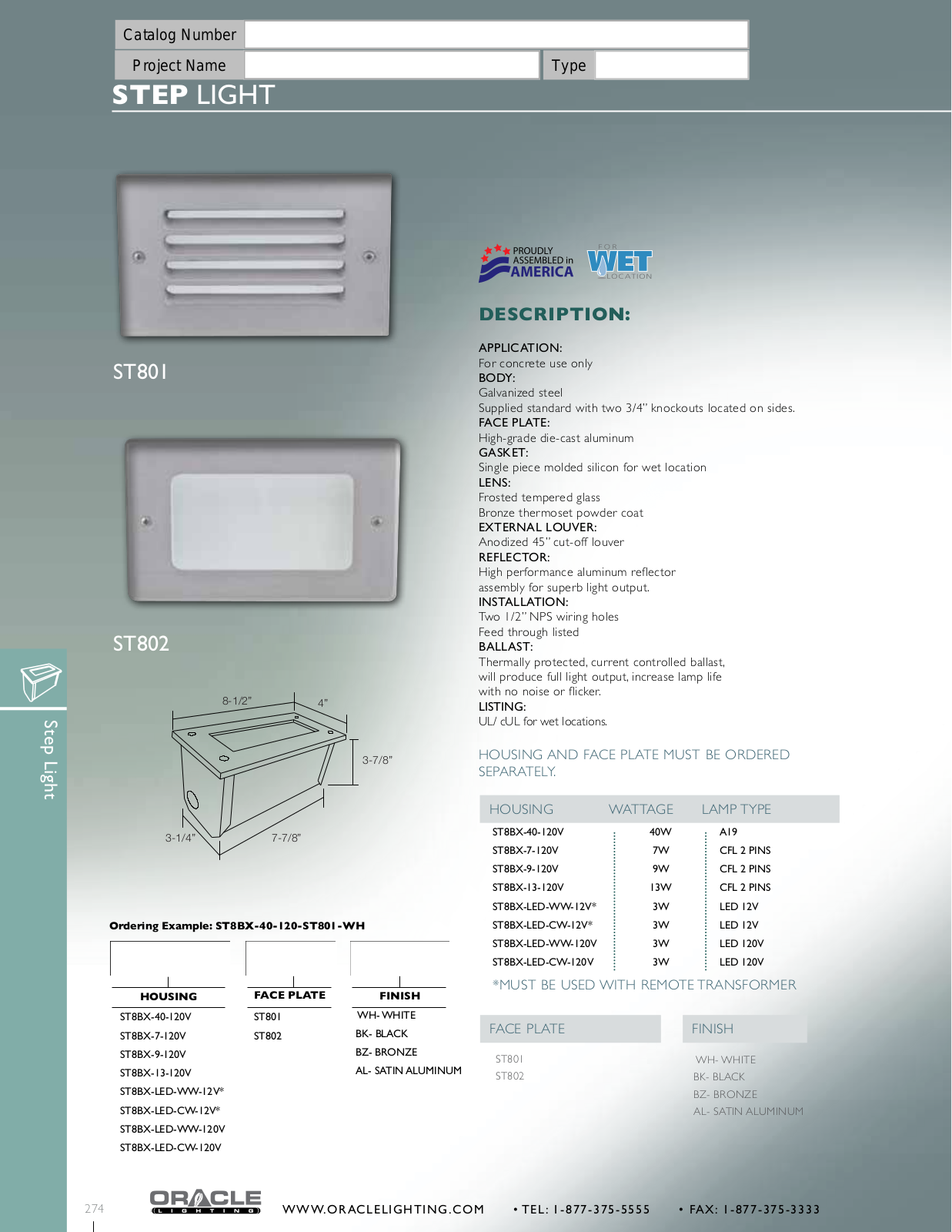 Oracle ST801 User Manual