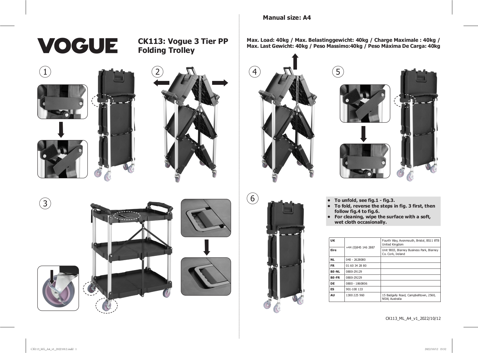 Vogue CK113 User Manual - ManualMachine.com