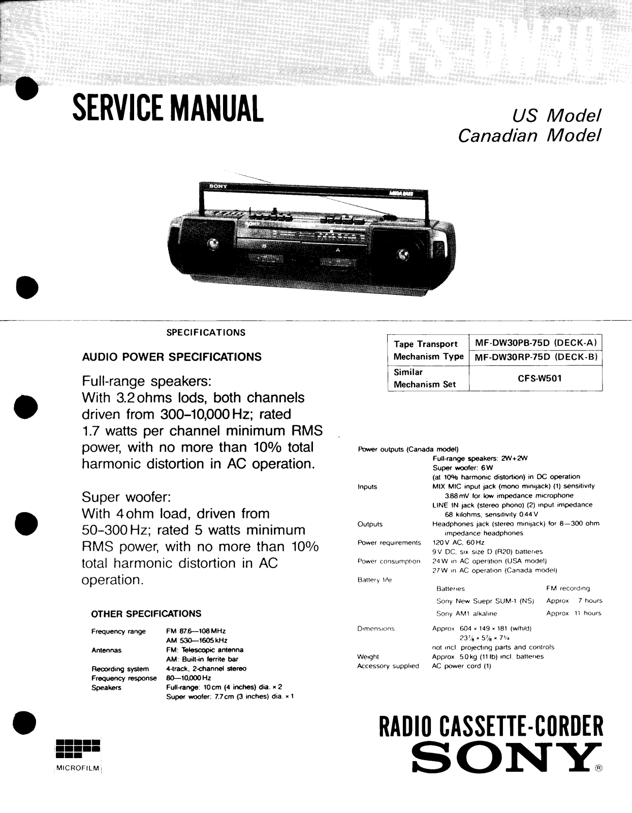 SONY KV-29LS40E Service Manual