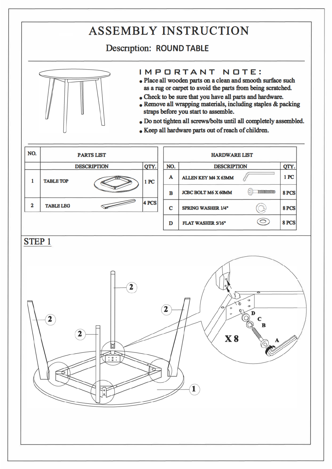 Zipcode Design OCBN1690 Installation & Assembly
