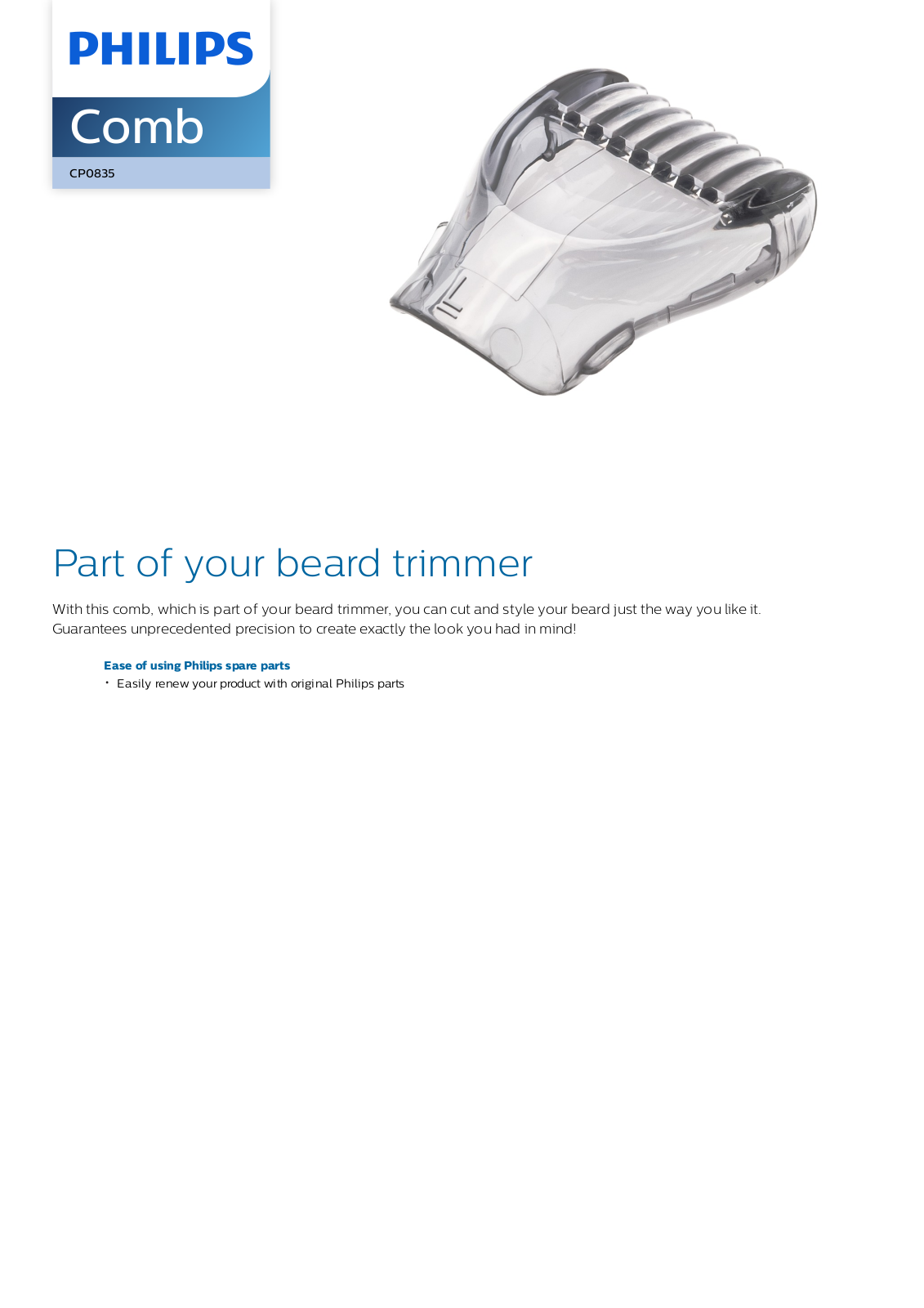 Philips CP0835/01 leaflet - ManualMachine.com