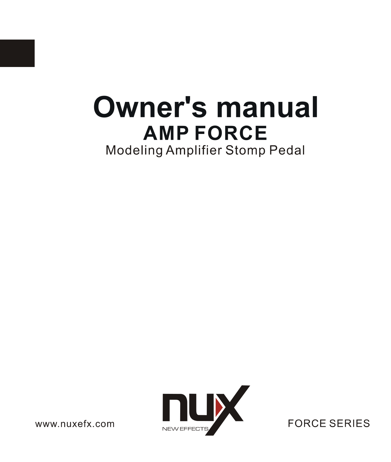 nux Amp Force Owner's Manual