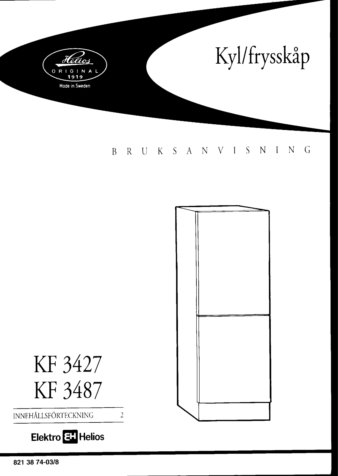 Elektro helios KF3487 User Manual