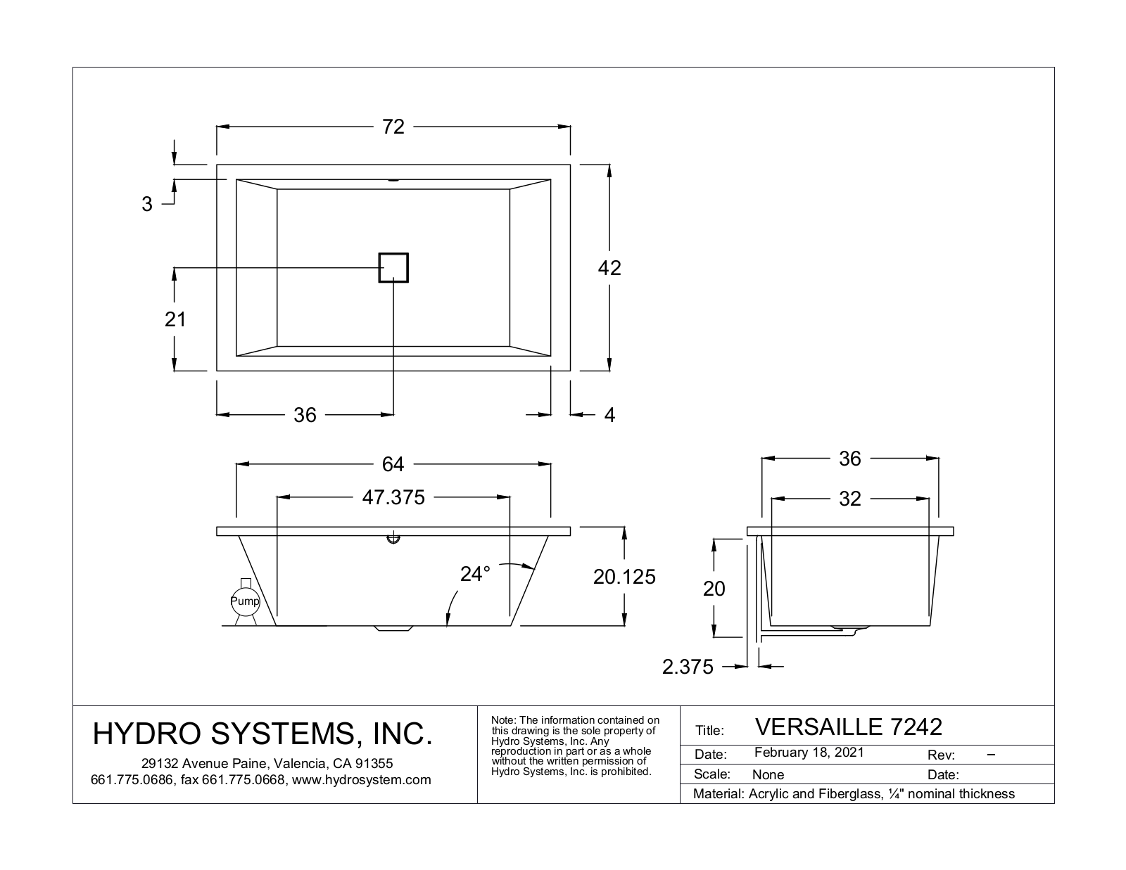 Hydro Systems HYDR1591 Specifications - ManualMachine.com