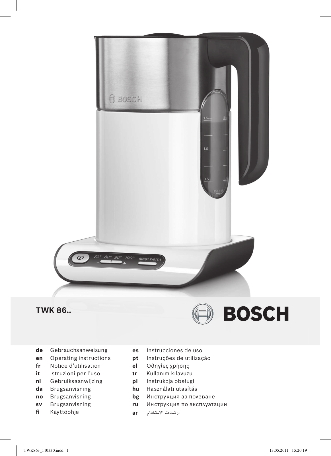 Bosch TWK 8611 User Manual