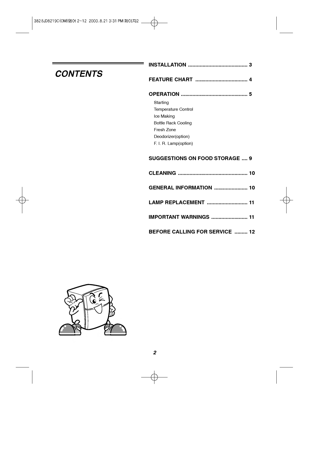 LG GR-T342GL, GR-T382GL User Manual