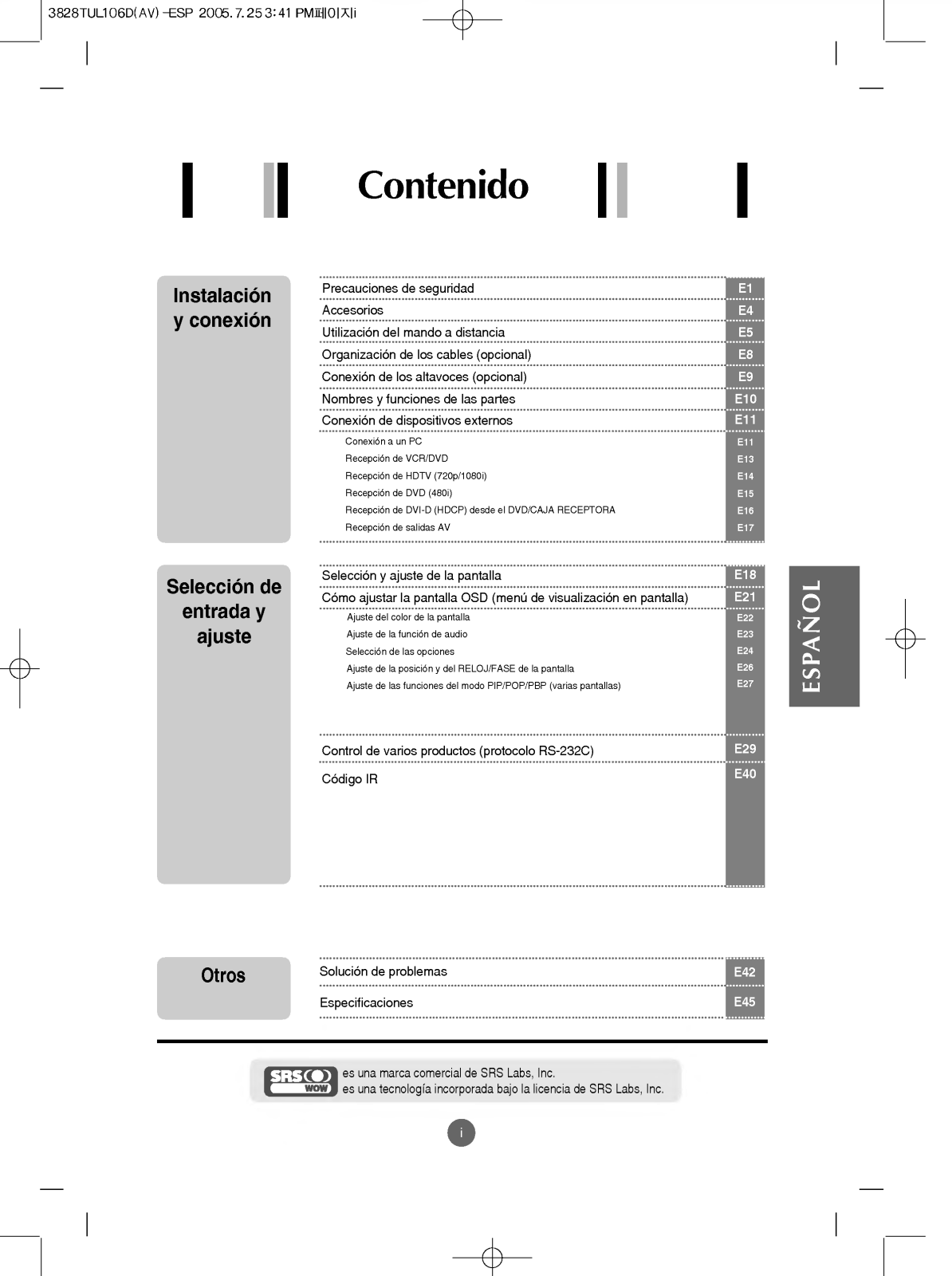 Lg L3200AF, L3700A, L3200A, L3200AK User Manual