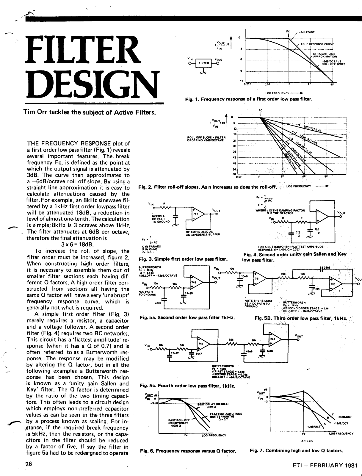 Active Filter Design Service Manual