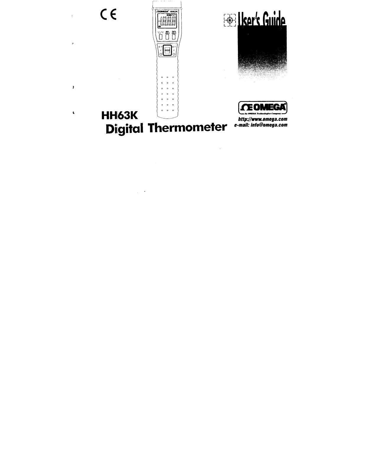 Omega HH63K User Manual