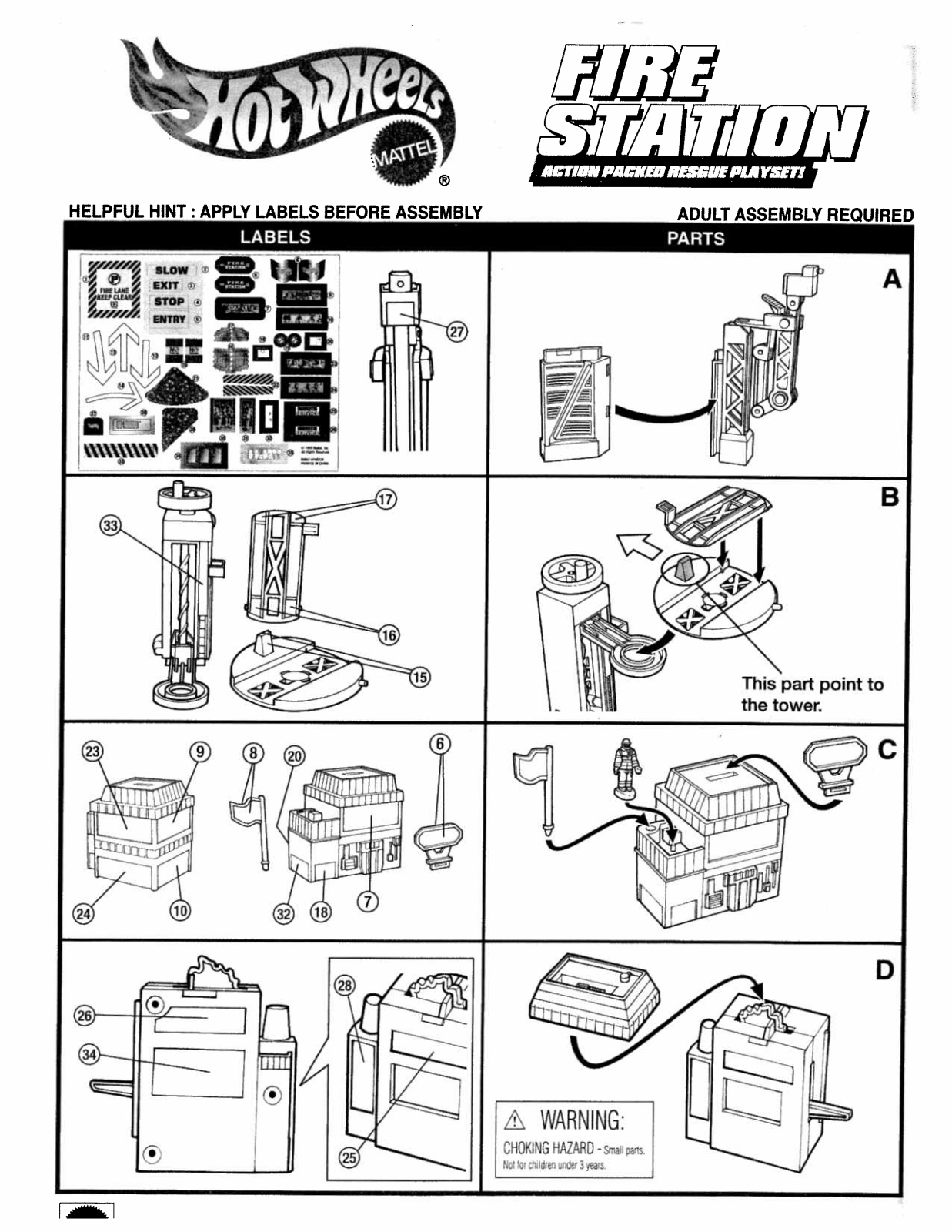 Fisher-Price 89857 Instruction Sheet