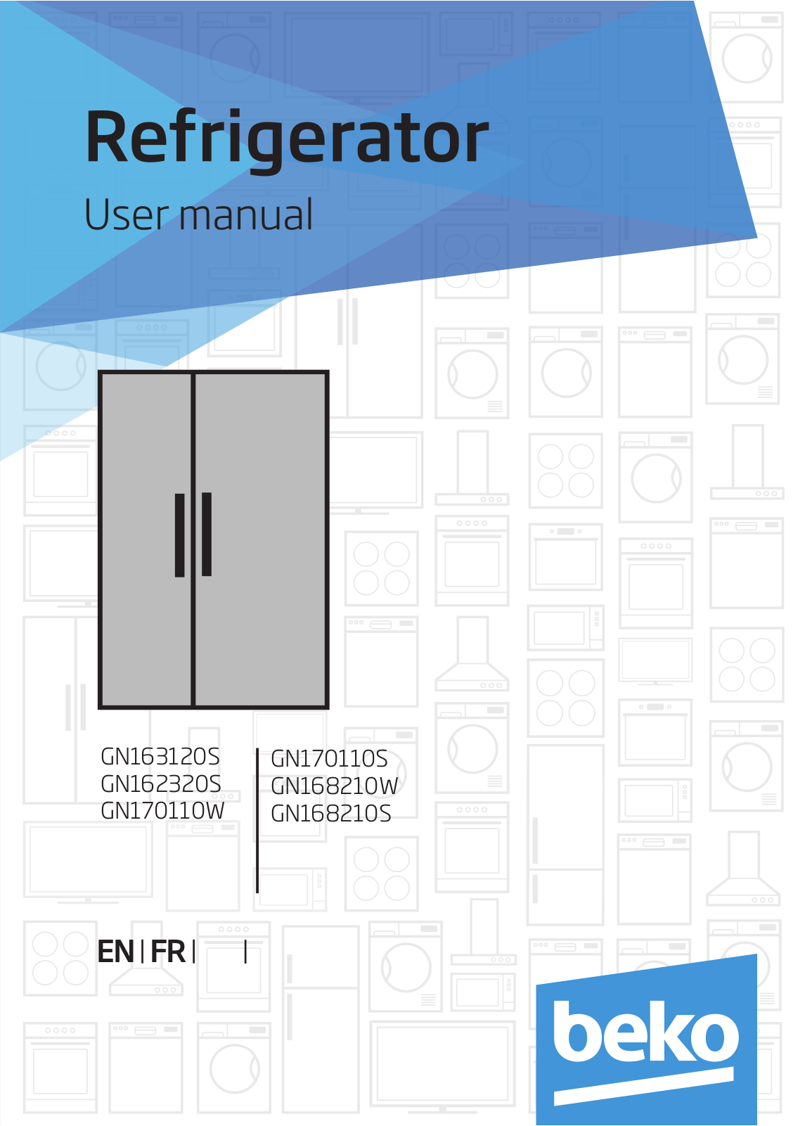 Beko GN163120S, GN162320S, GN170110W, GN170110S, GN168210W User manual