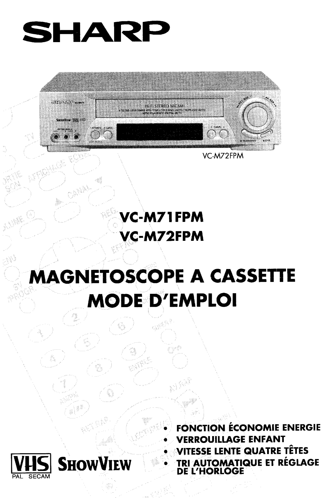 SHARP VC-MH72 User Manual