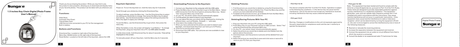 Sungale JC150 User Manual