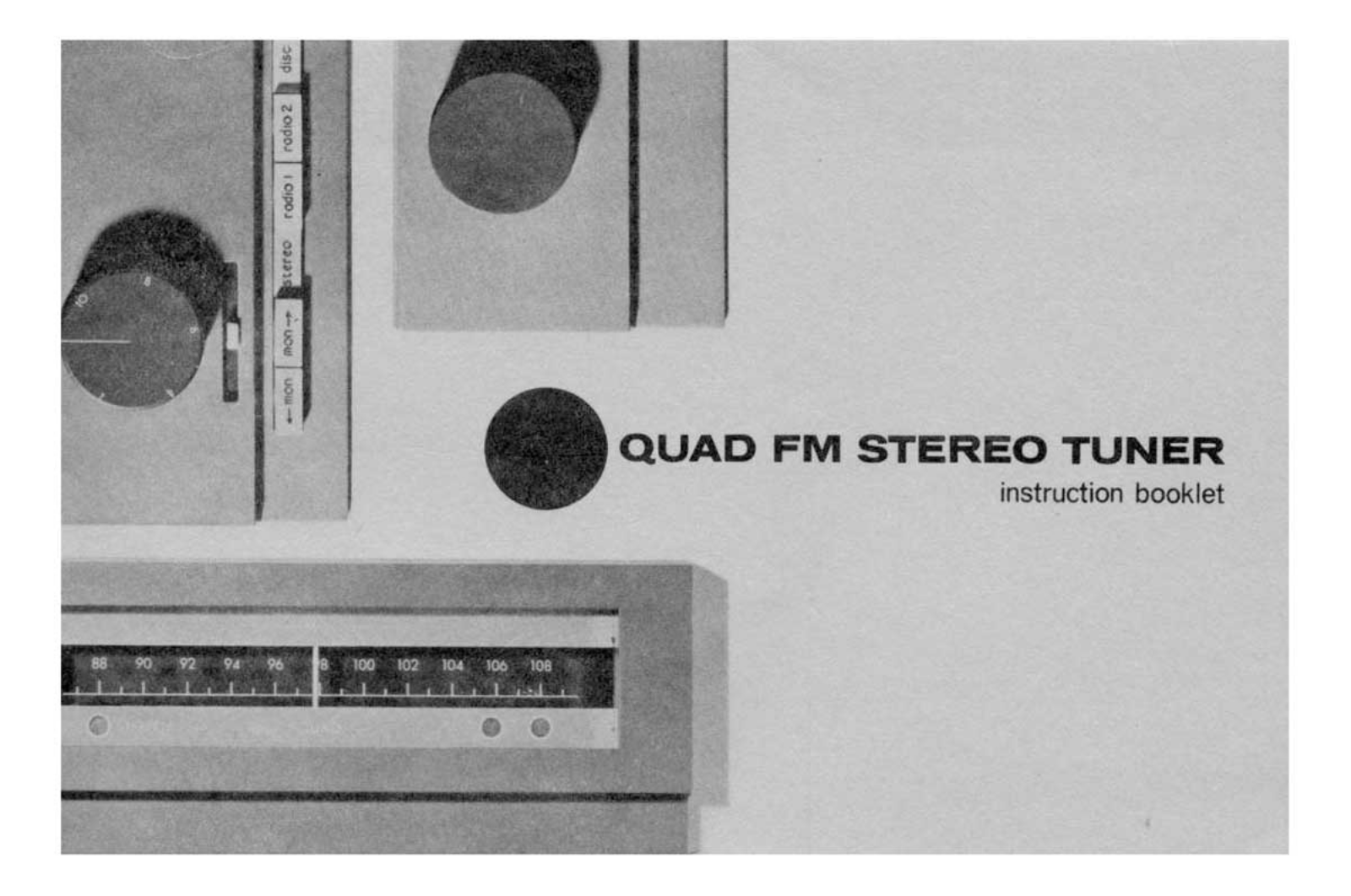 Quad FM-2 Owners manual