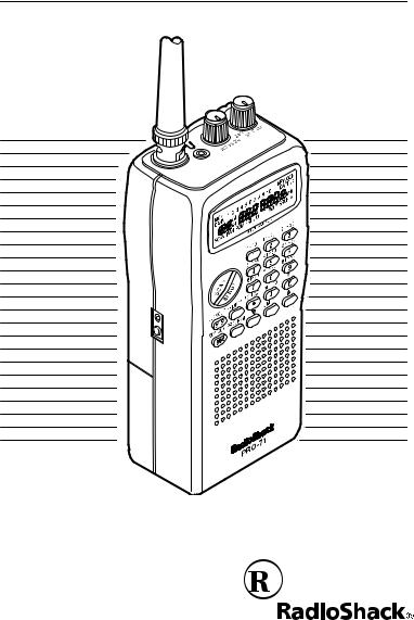 Radio Shack Pro-71 User Manual
