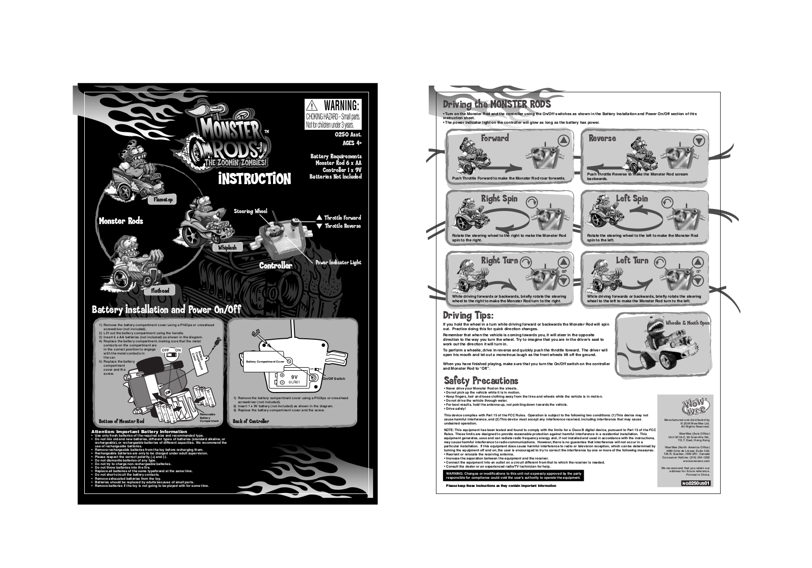 WowWee Group 0250B Users Manual