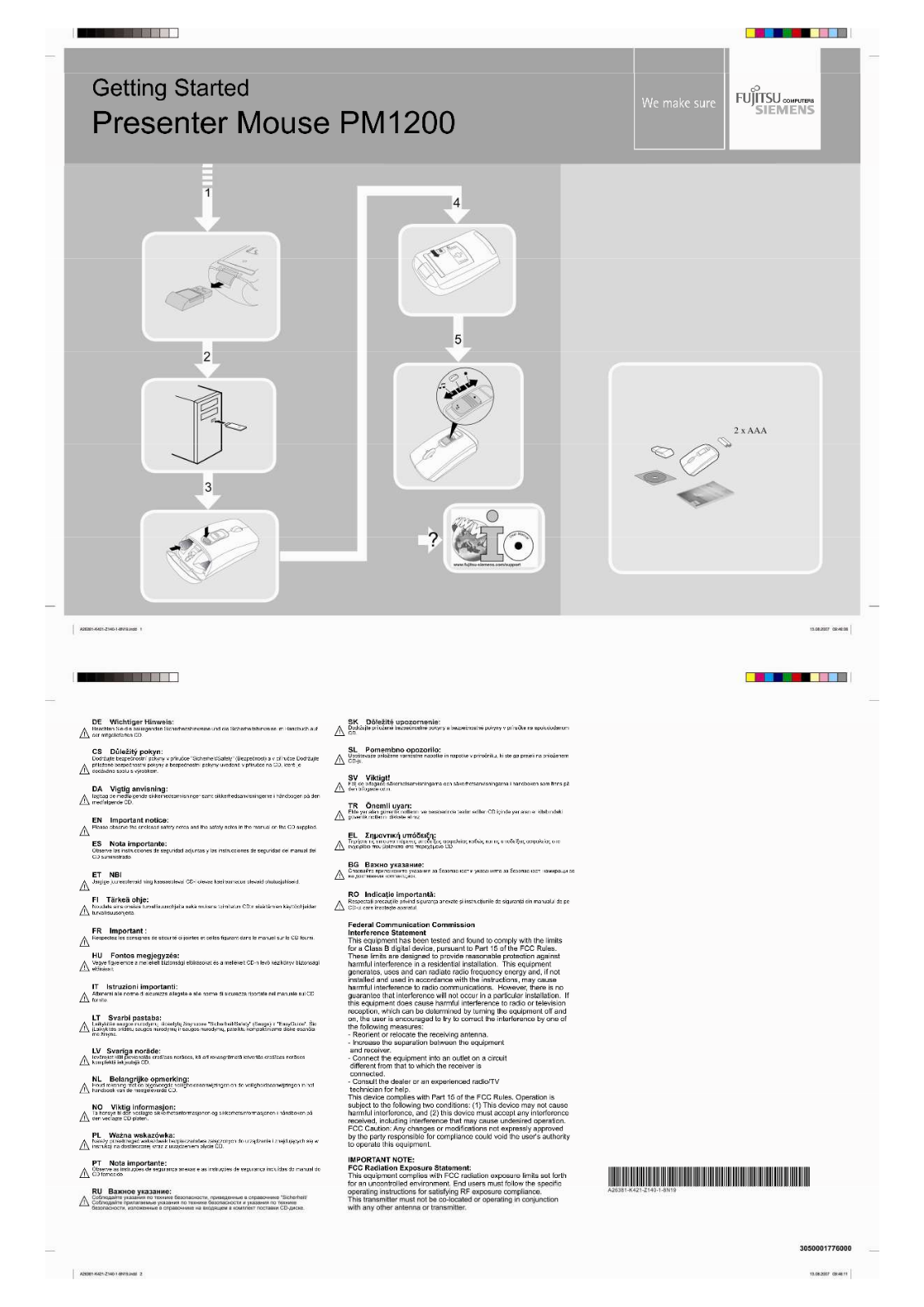 Primax Electronics DMORFBZUO User Manual