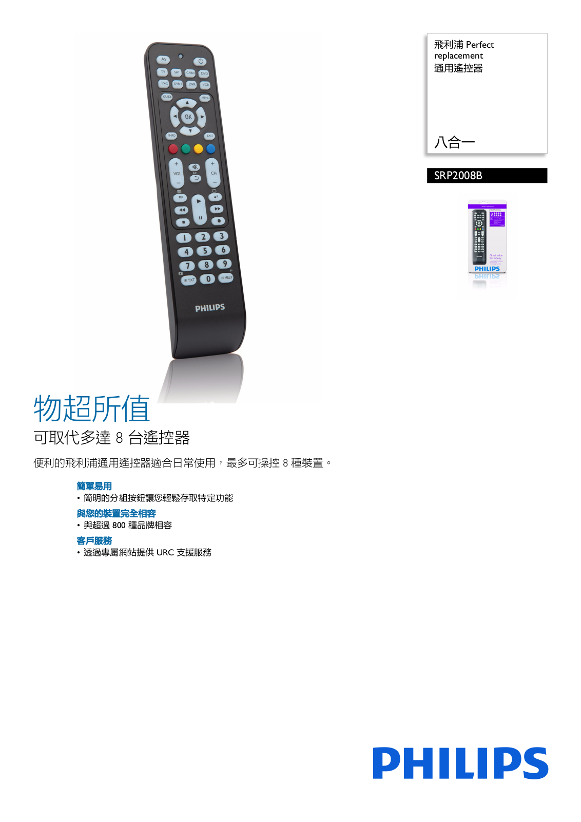 Philips SRP2008B/97 Leaflet - ManualMachine.com