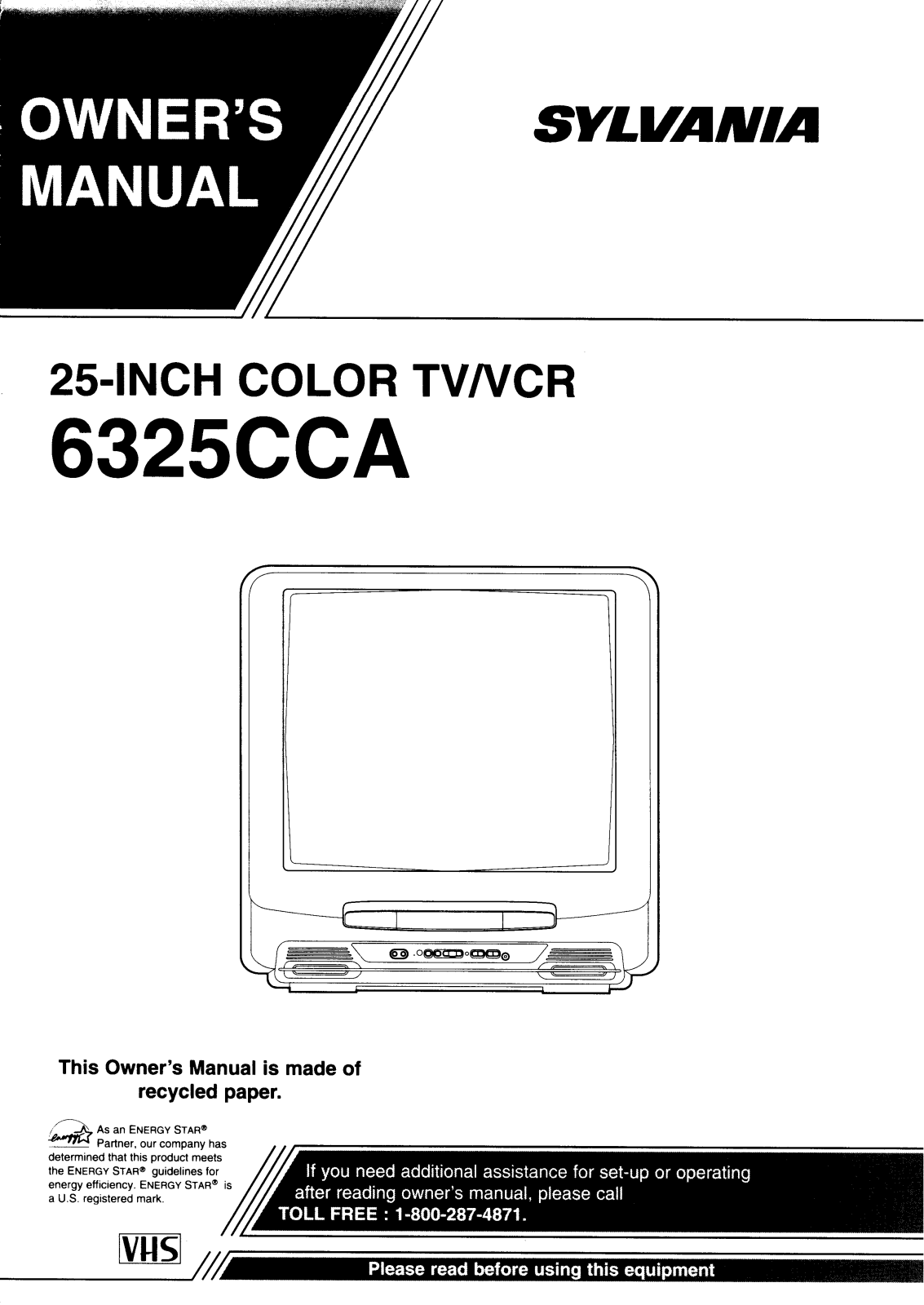 Sylvania 6325CCA User Manual