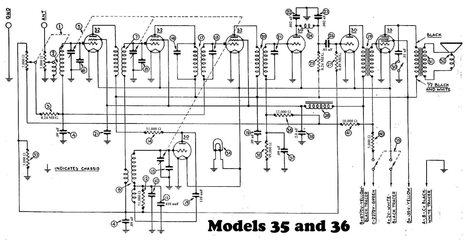 Philco 35 schematic