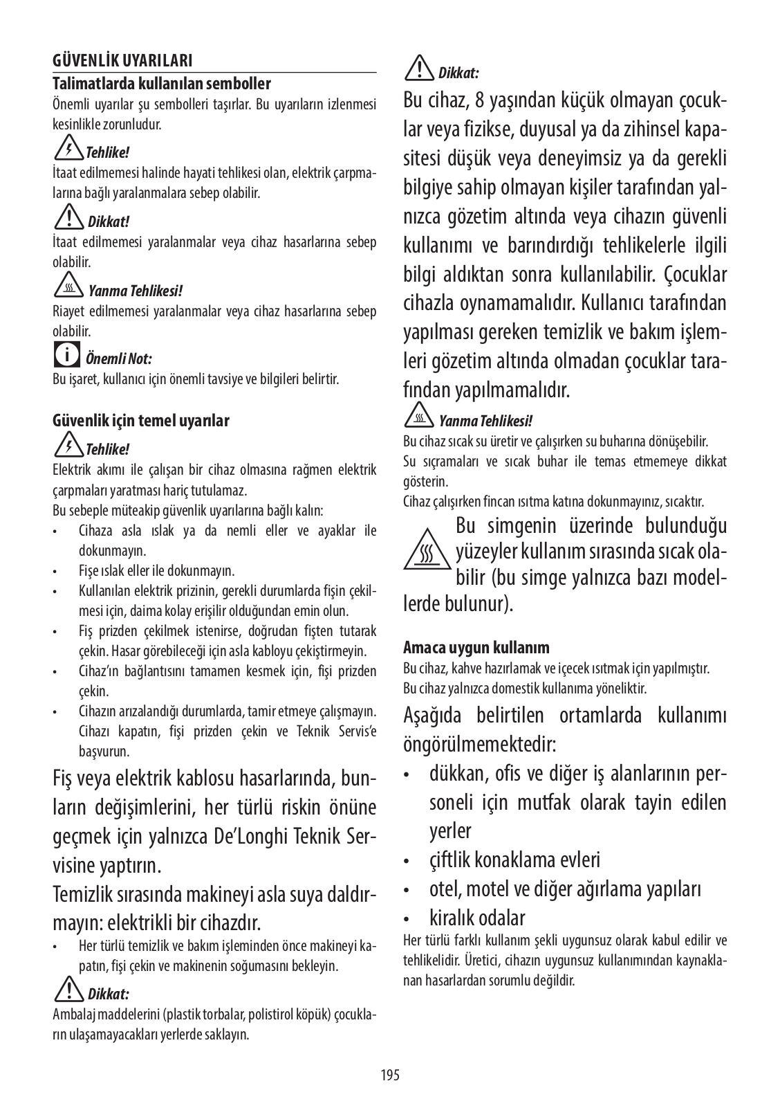 Delonghi EC 680.R, EC 680.BK, EC 680 Instruction manuals