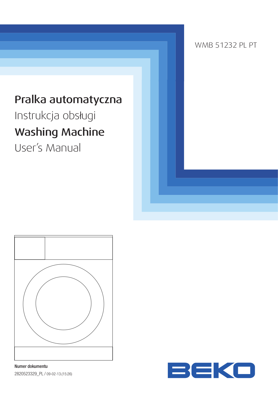 Beko WMB 51232 PL PT Operating Instructions