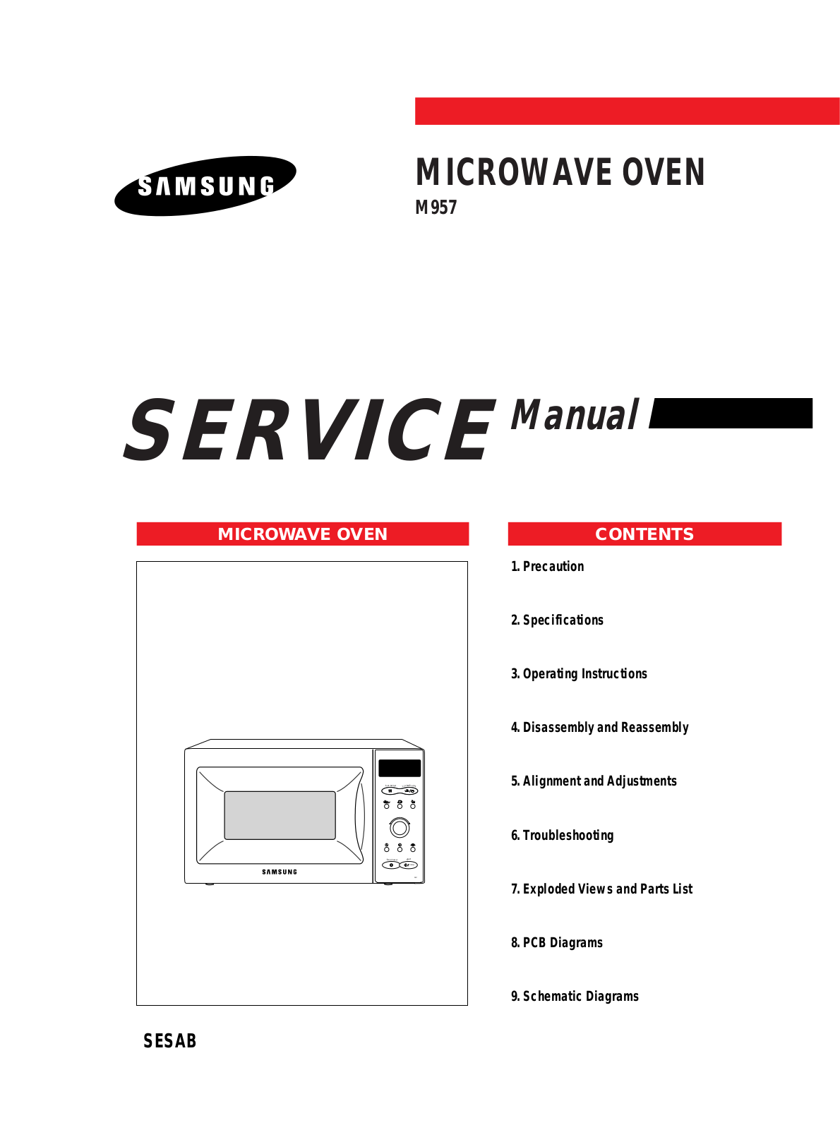 Samsung M957 Service Manual