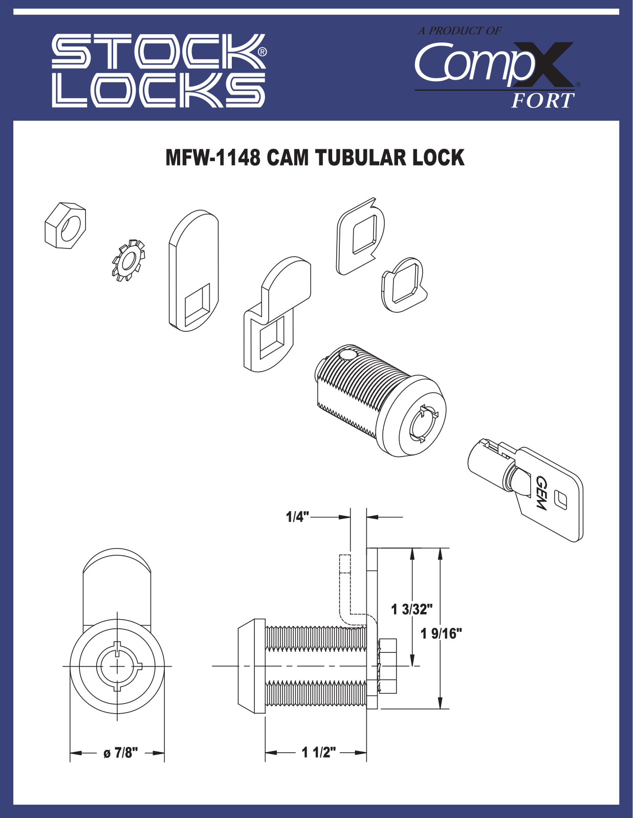 Compx MFW1148 drawing