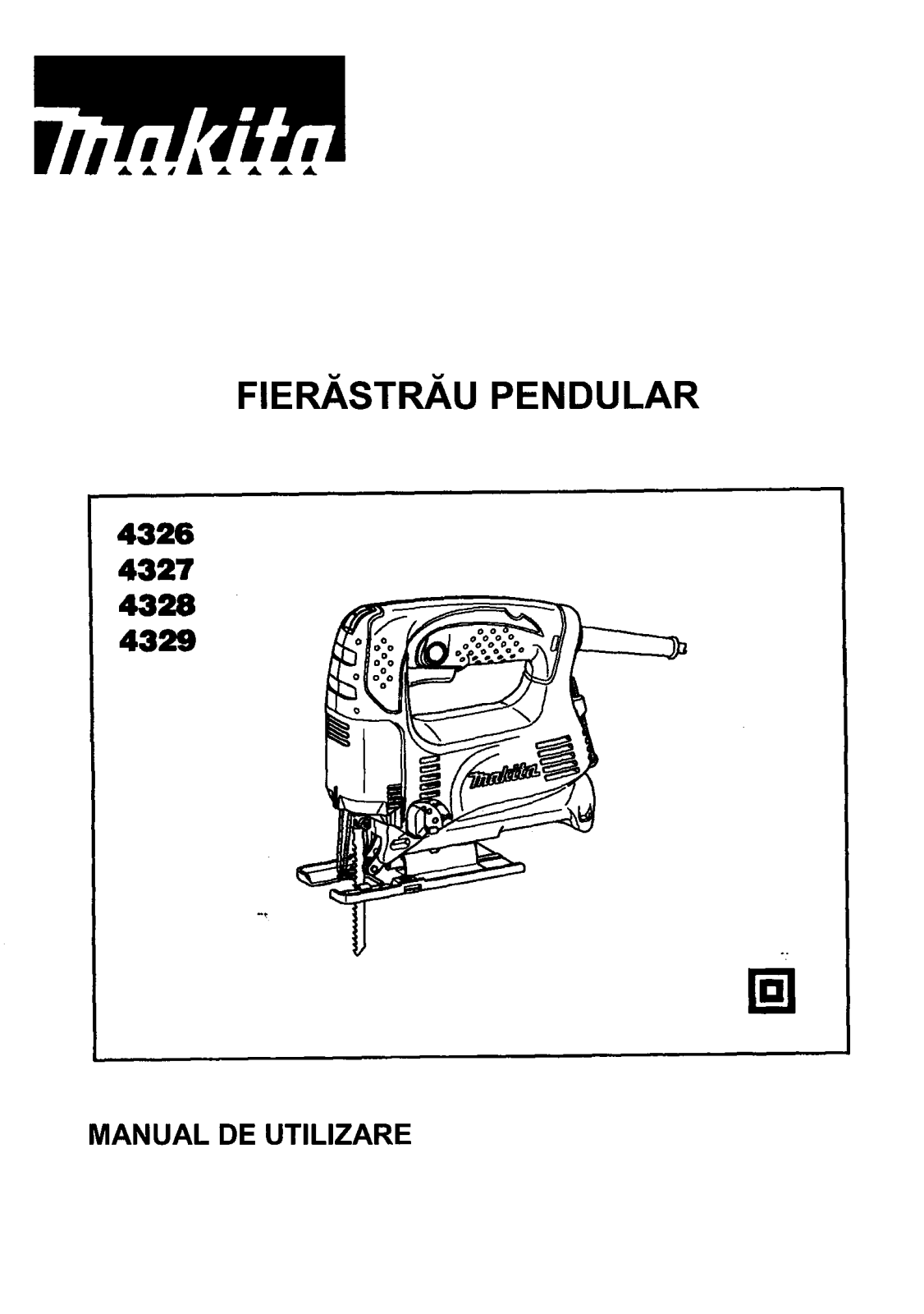 Makita 4328, 4329, 4326, 4327 User Manual