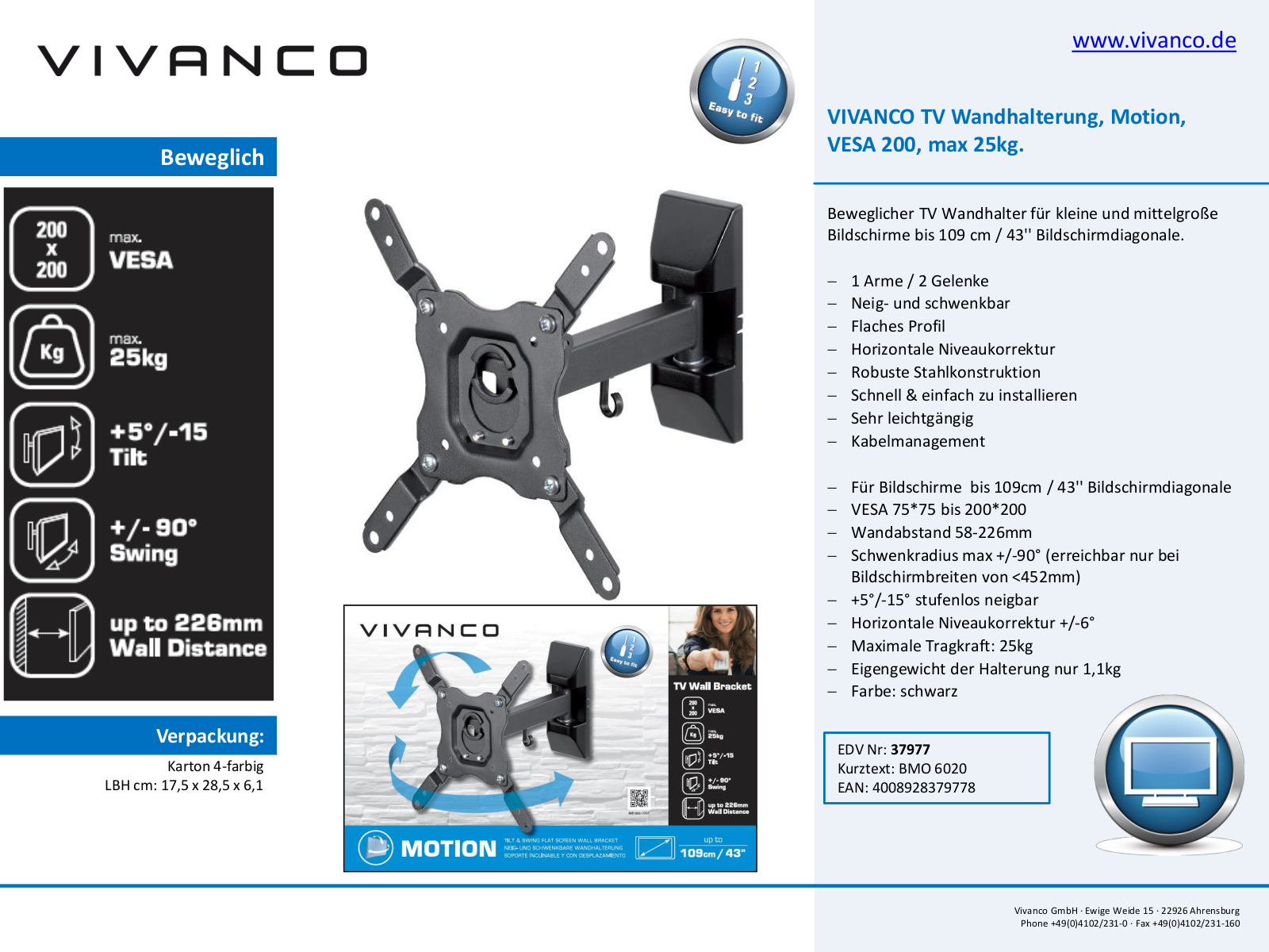 Vivanco BMO 6020 User Manual