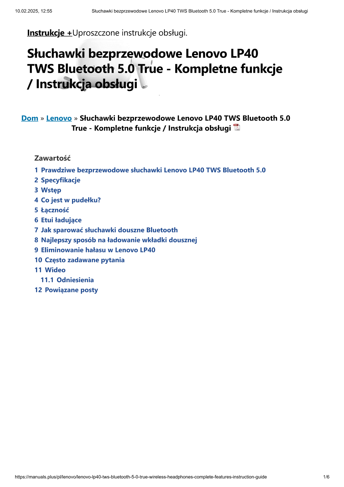 LENOVO LP40 II User guide - ManualMachine.com
