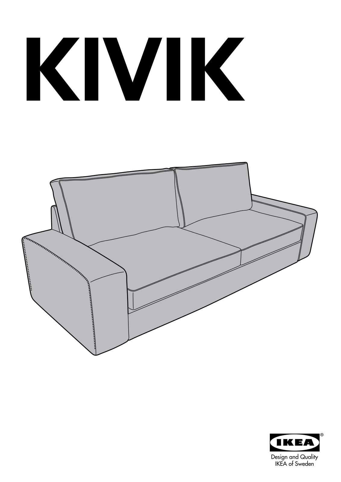 IKEA KIVIK SOFA BED User Manual