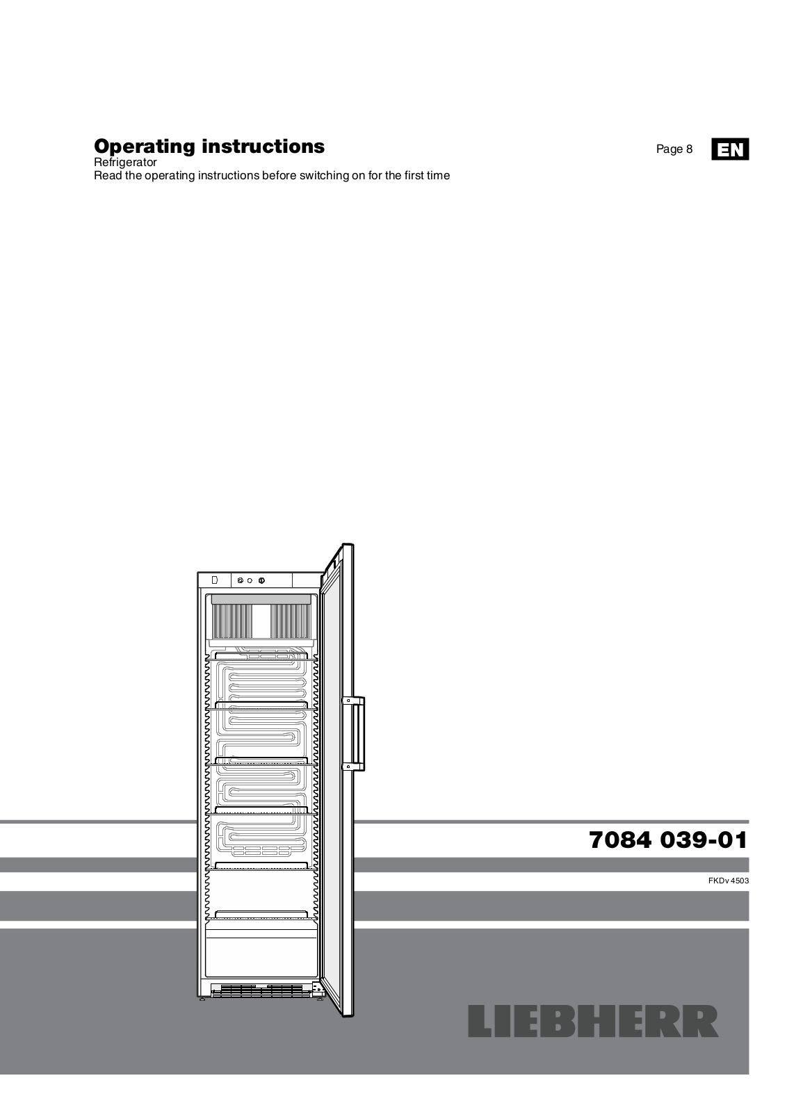 liebherr FKDv 4503 operation manual