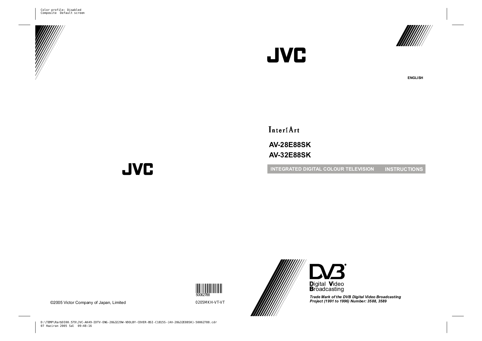 JVC AV-28E88SK User Manual