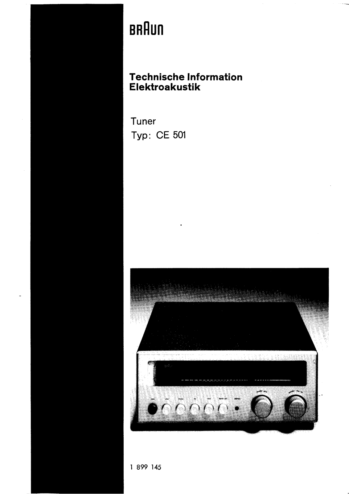 Braun CE-501 Service Manual