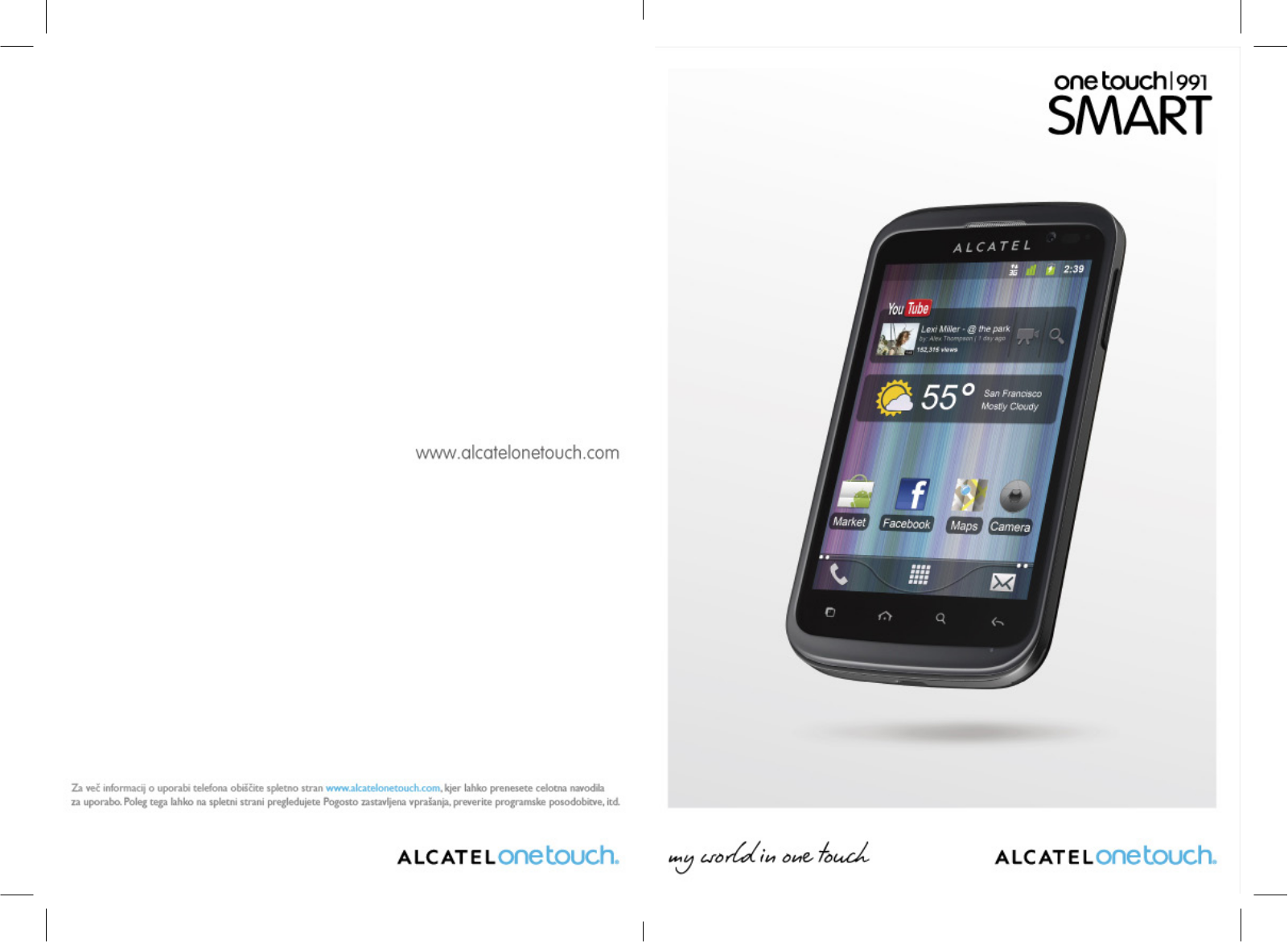 Alcatel ONE TOUCH 991, ONE TOUCH 991D User Manual