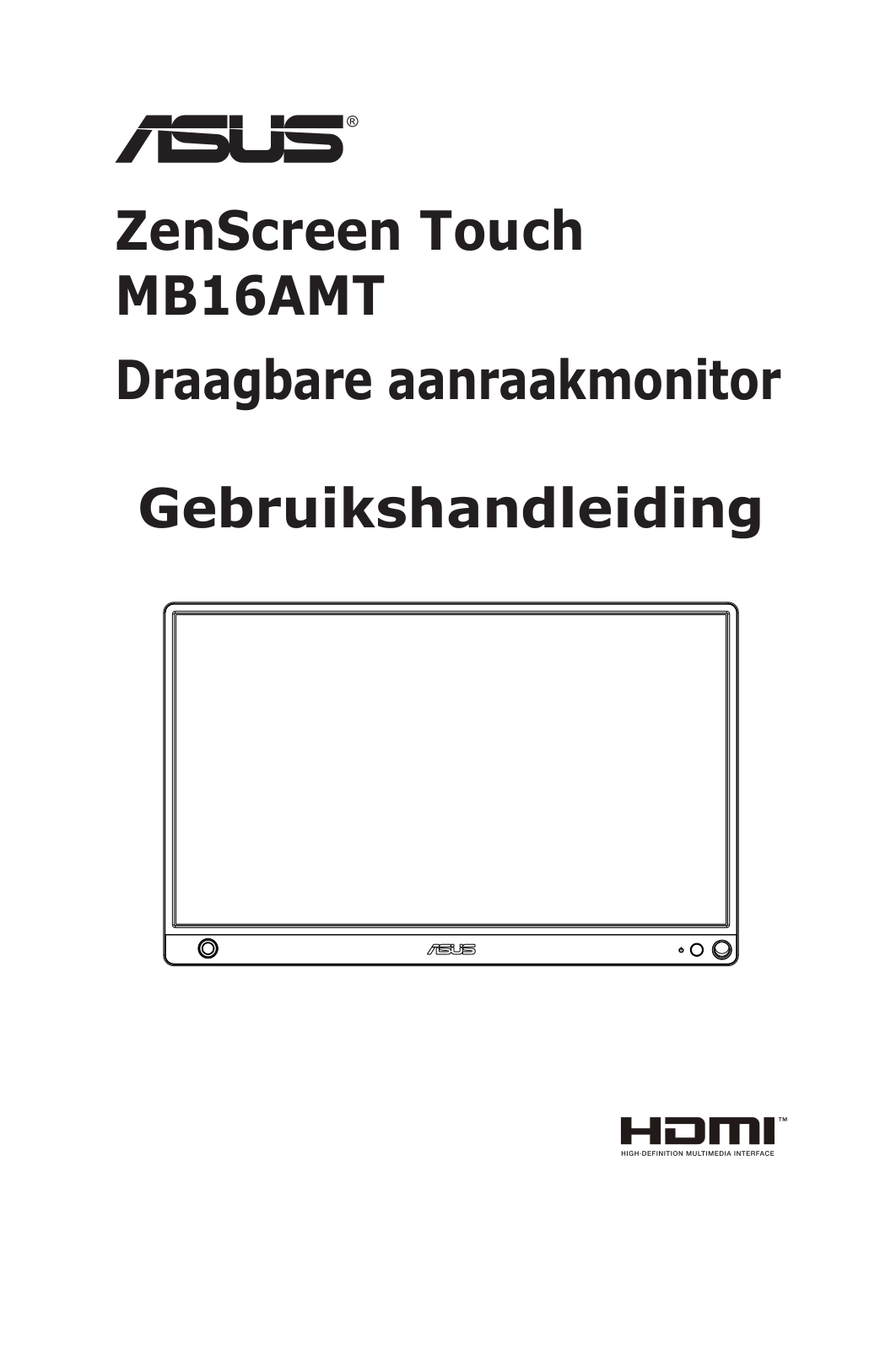 Asus ZenScreen Touch MB16AMT User manual