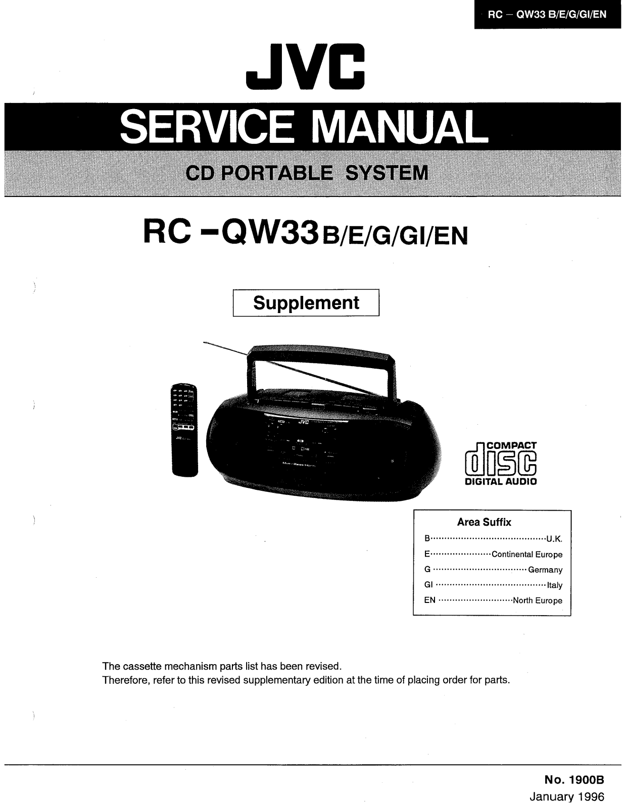 JVC RC-QW33B Service Manual