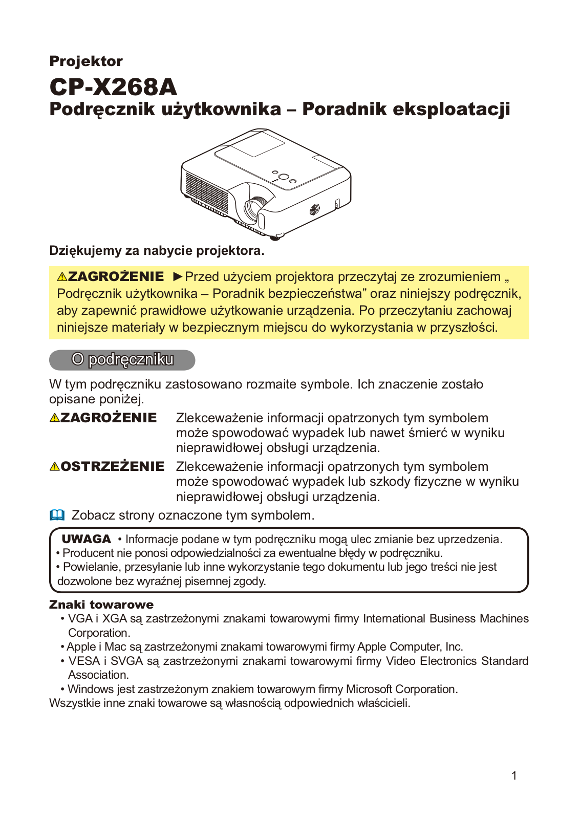 Hitachi CP-X268AWF User Manual