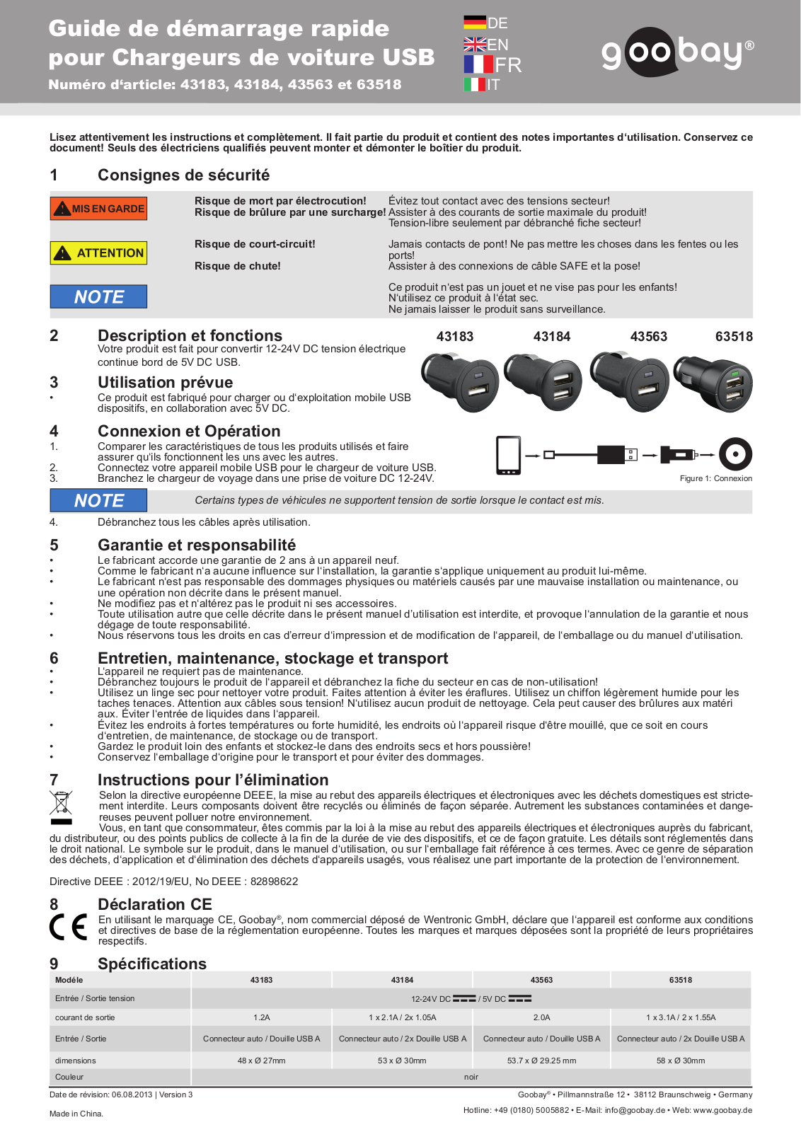 Goobay 43184 User guide