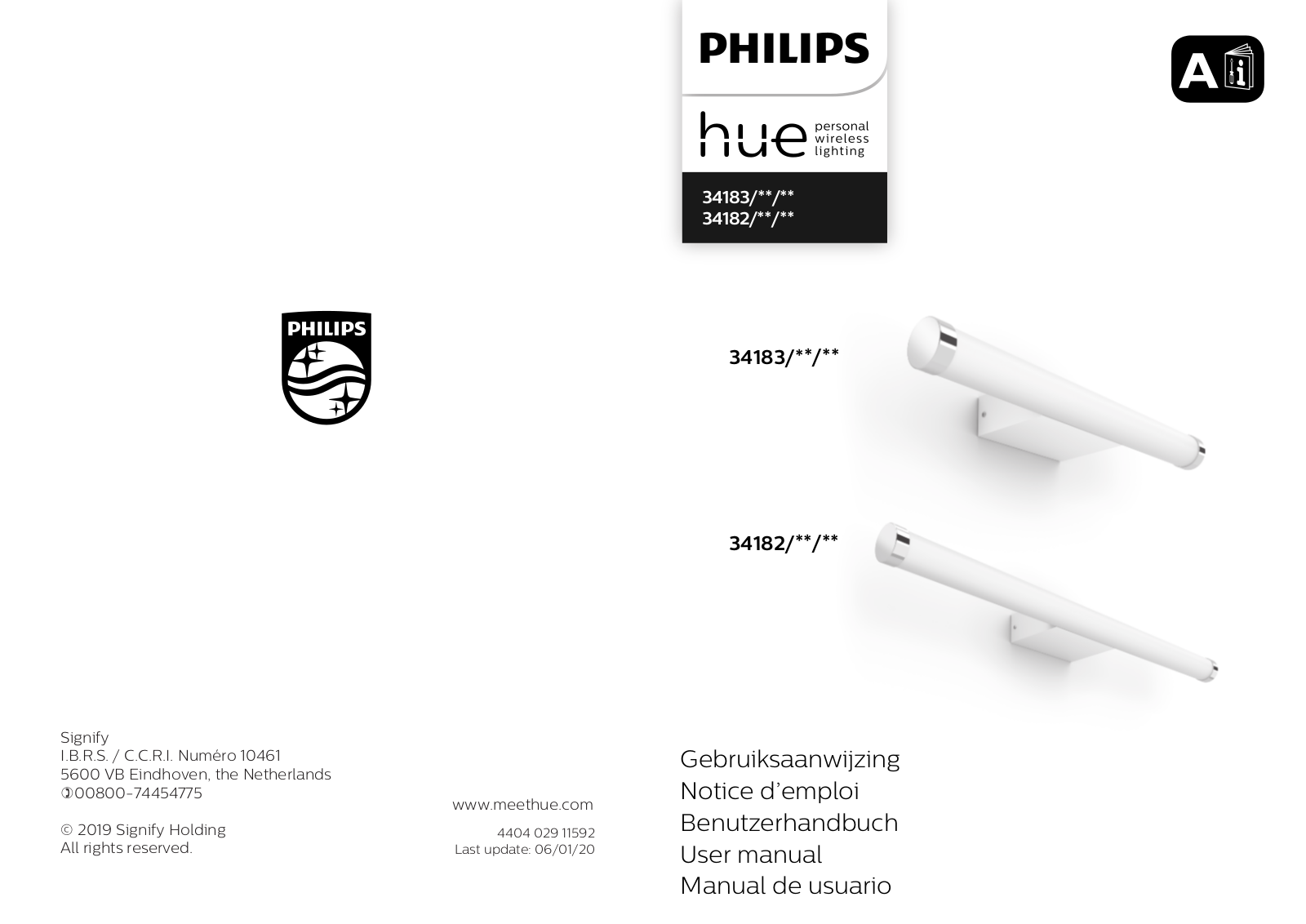 Philips 34183, 34182 User manual