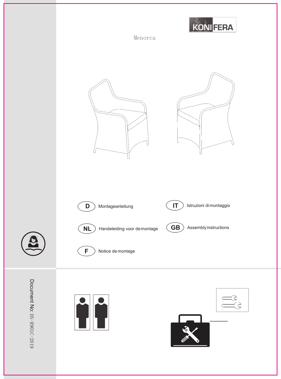 KONIFERA Menorca Assembly instructions