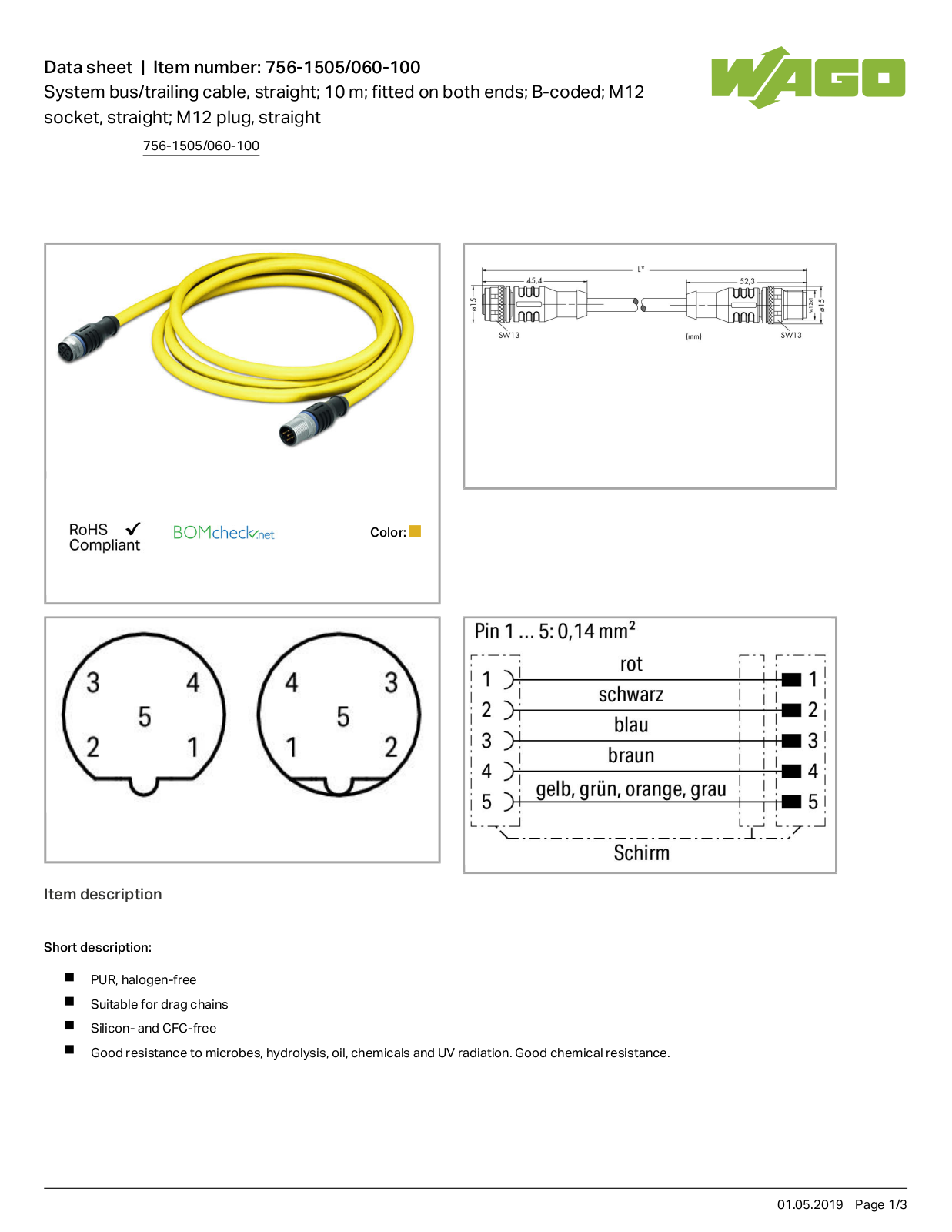 Wago 756-1505/060-100 Data Sheet