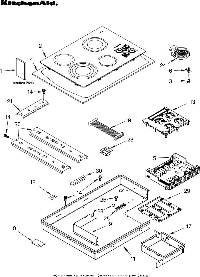 KitchenAid KECC508RPW00 Parts List